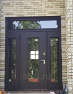 Двухстворчатые входные двери